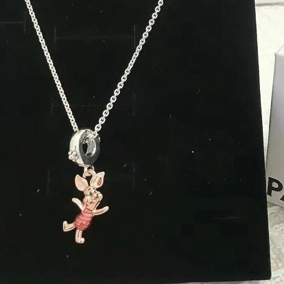 🎁 Pandora Rebel SterlingSilver rose gold Blue sapphires - Picture 8 of 16